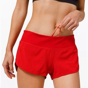 Lululemon Speed it Up Shorts. Size 2, Length 2.5”